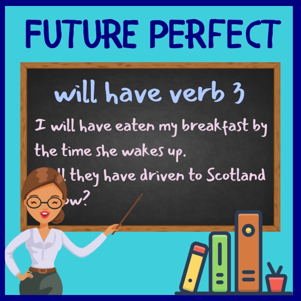 Future Perfect for all your information, presentation, worksheets etc